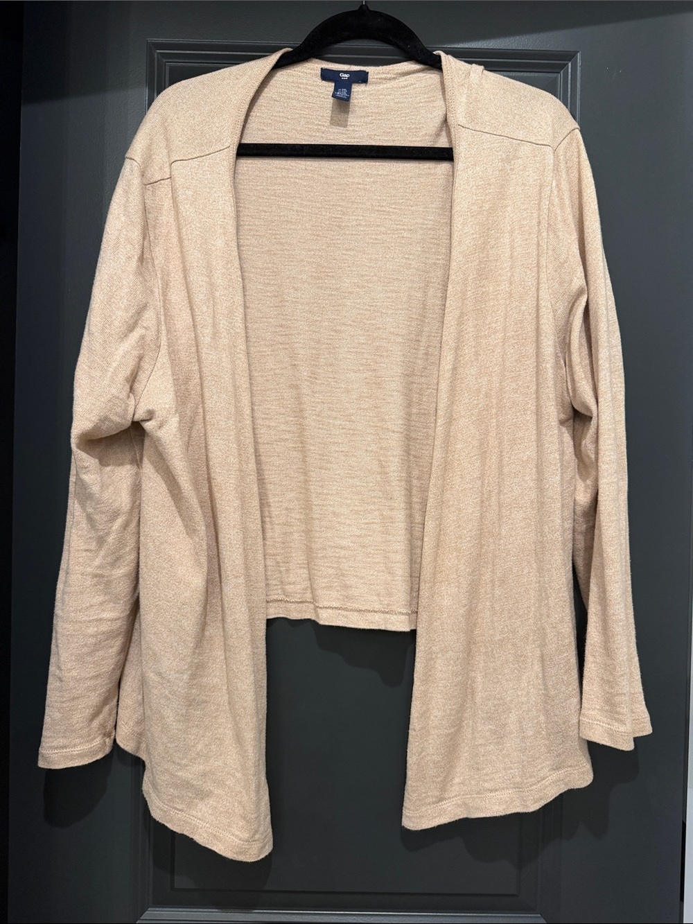 Gap Open-Front Women's Light Beige Cardigan Sweater